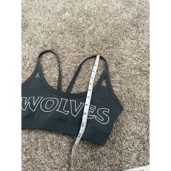 Darc Sport SHE Wolf Georgia Energy Sports Bra XS Gray Wolves Graphic Gym - Picture 5 of 8
